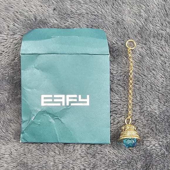 Effy TEAL Bell Bag Charm - Picture 2 of 2